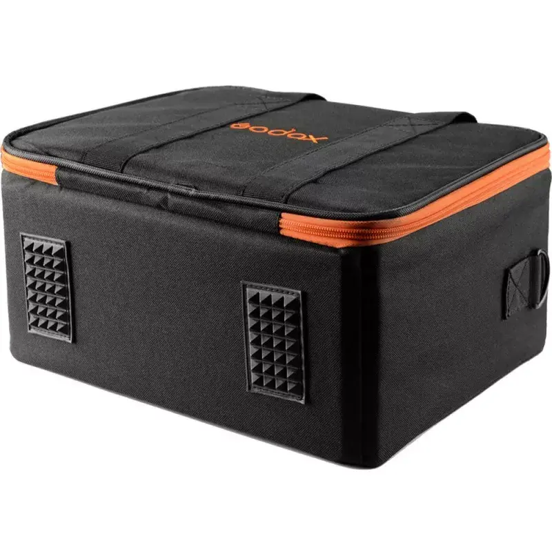 Kameratasche Godox CB-12 für AD600Pro, Flanell/Nylon, schwarz und orange, mit Schultergurt