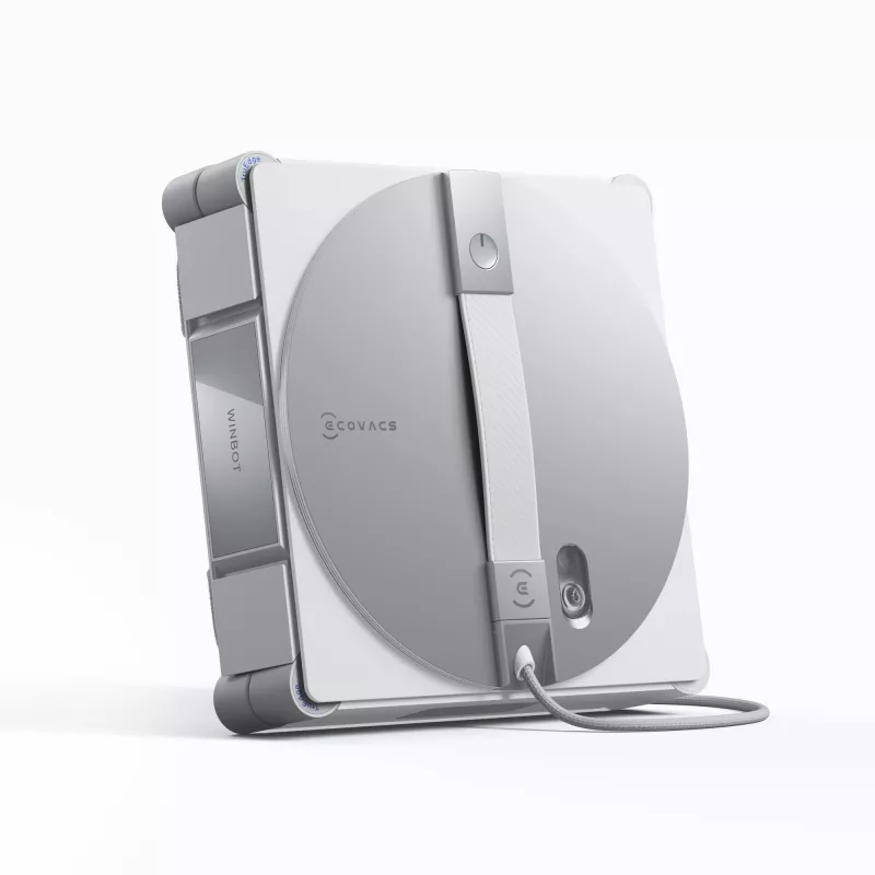 Fensterreinigungsroboter Ecovacs WINBOT W3 OMNI, Akku 4500 mAh, 270×270×76 mm, silber/weiß