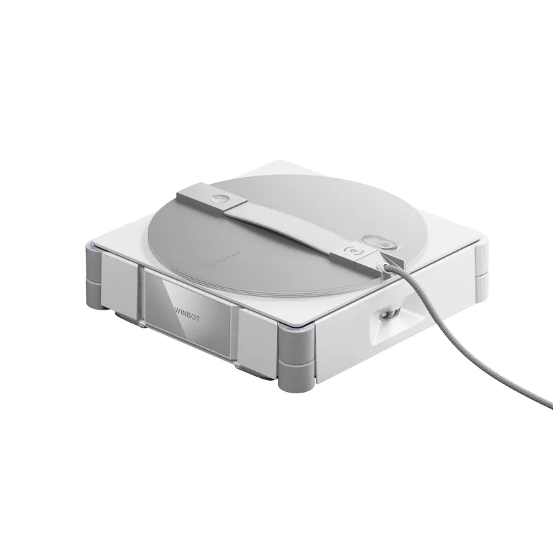 Fensterreinigungsroboter Ecovacs WINBOT W3 OMNI, Akku 4500 mAh, 270×270×76 mm, silber/weiß