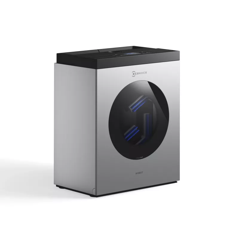Fensterreinigungsroboter Ecovacs WINBOT W3 OMNI, Akku 4500 mAh, 270×270×76 mm, silber/weiß