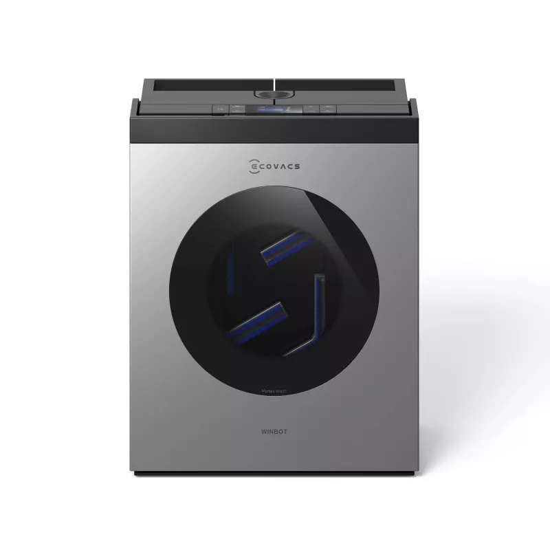 Fensterreinigungsroboter Ecovacs WINBOT W3 OMNI, Akku 4500 mAh, 270×270×76 mm, silber/weiß