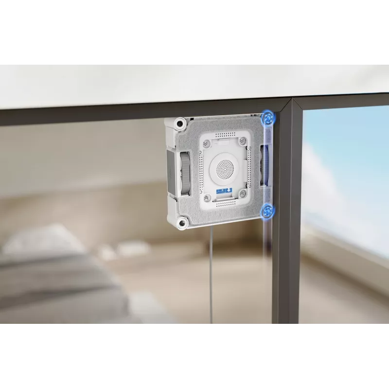 Fensterreinigungsroboter Ecovacs WINBOT W3 OMNI, Akku 4500 mAh, 270×270×76 mm, silber/weiß
