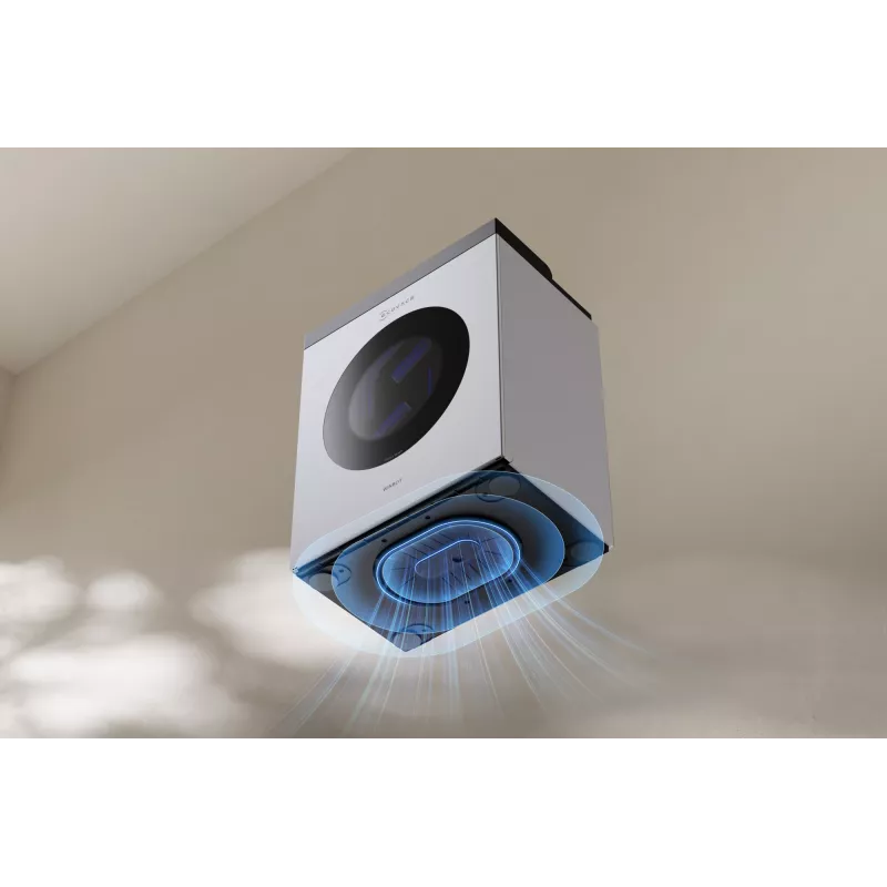 Fensterreinigungsroboter Ecovacs WINBOT W3 OMNI, Akku 4500 mAh, 270×270×76 mm, silber/weiß