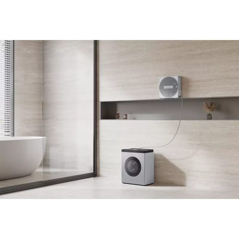 Fensterreinigungsroboter Ecovacs WINBOT W3 OMNI, Akku 4500 mAh, 270×270×76 mm, silber/weiß