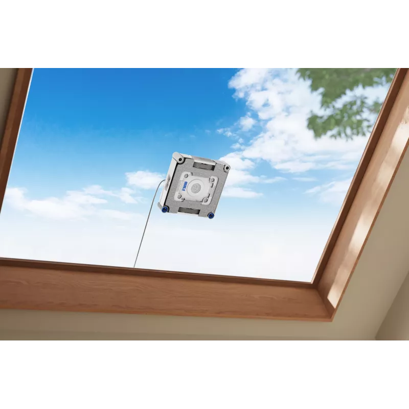 Fensterreinigungsroboter Ecovacs WINBOT W3 OMNI, Akku 4500 mAh, 270×270×76 mm, silber/weiß