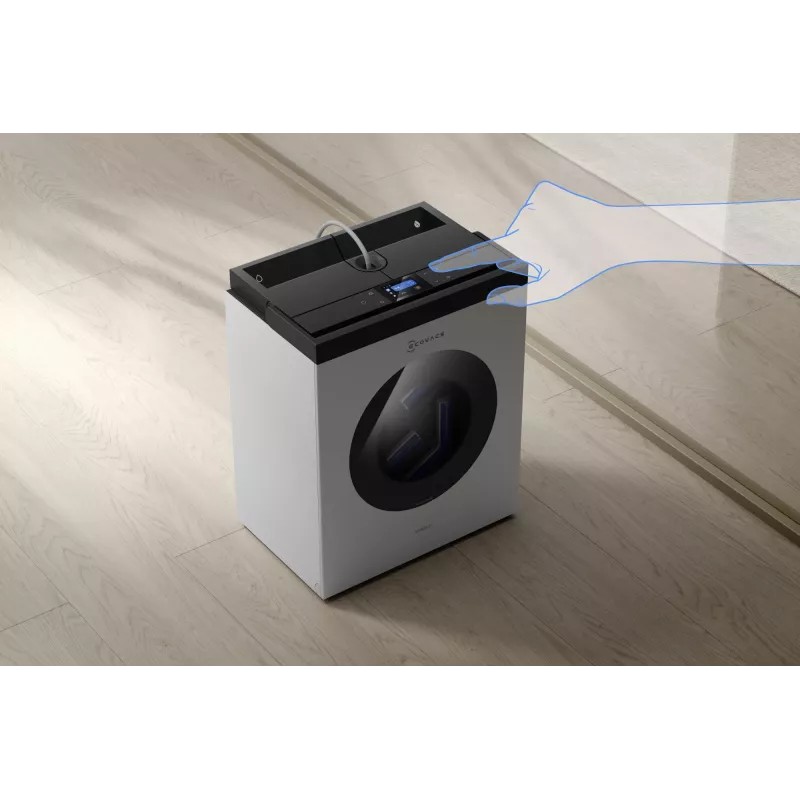 Fensterreinigungsroboter Ecovacs WINBOT W3 OMNI, Akku 4500 mAh, 270×270×76 mm, silber/weiß
