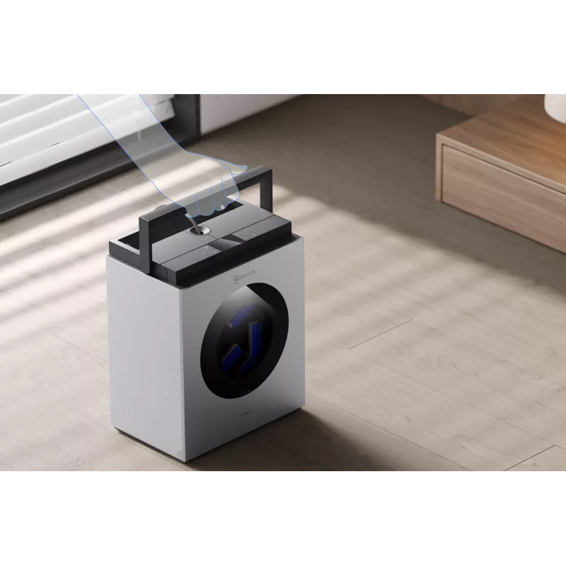 Fensterreinigungsroboter Ecovacs WINBOT W3 OMNI, Akku 4500 mAh, 270×270×76 mm, silber/weiß