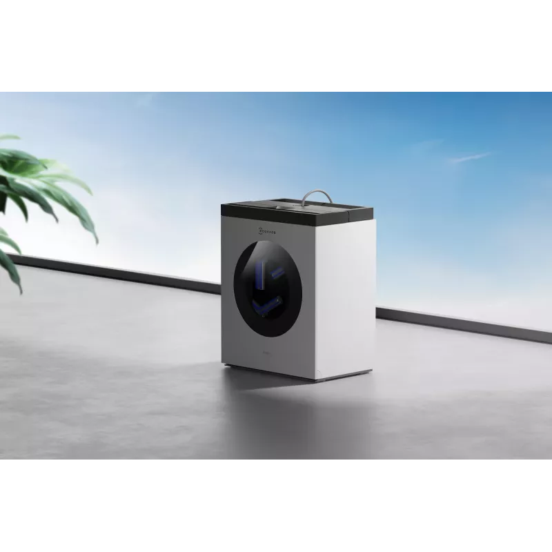 Fensterreinigungsroboter Ecovacs WINBOT W3 OMNI, Akku 4500 mAh, 270×270×76 mm, silber/weiß
