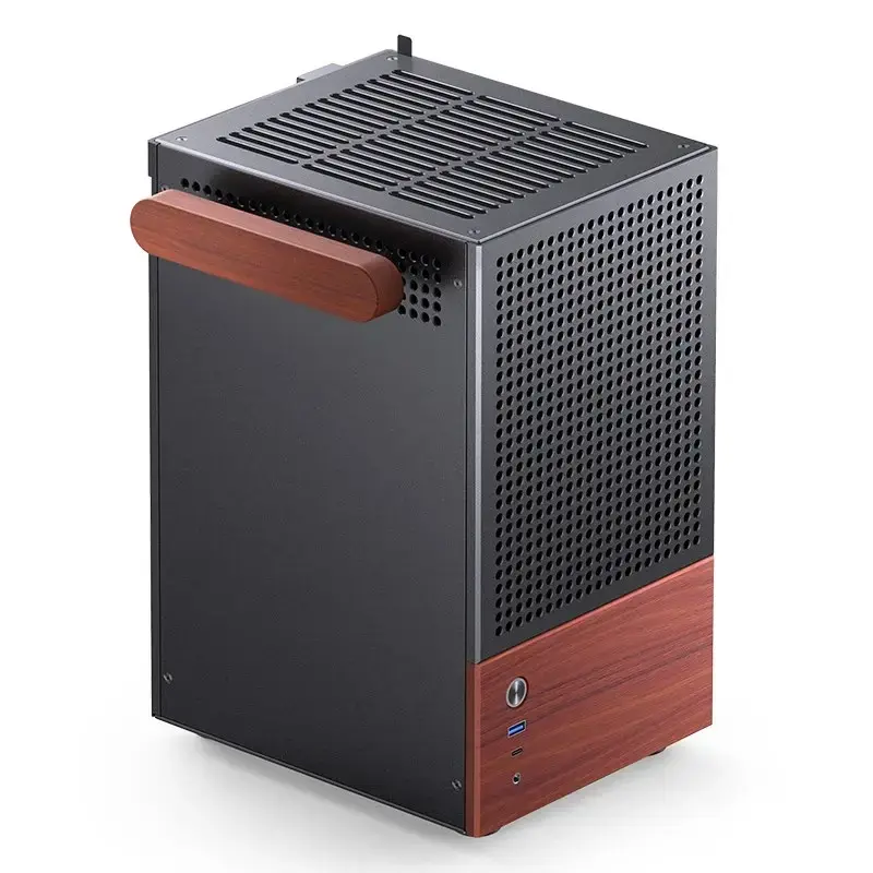 PC-Gehäuse Jonsbo T6, Mini-Tower, Mini-ITX, Schwarz