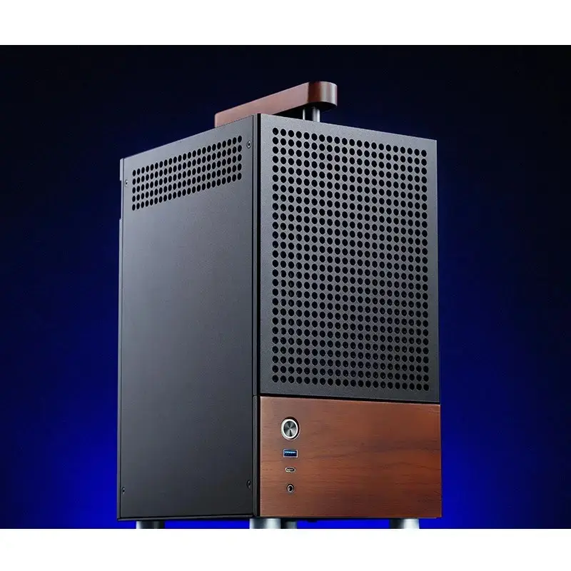 PC-Gehäuse Jonsbo T6, Mini-Tower, Mini-ITX, Schwarz