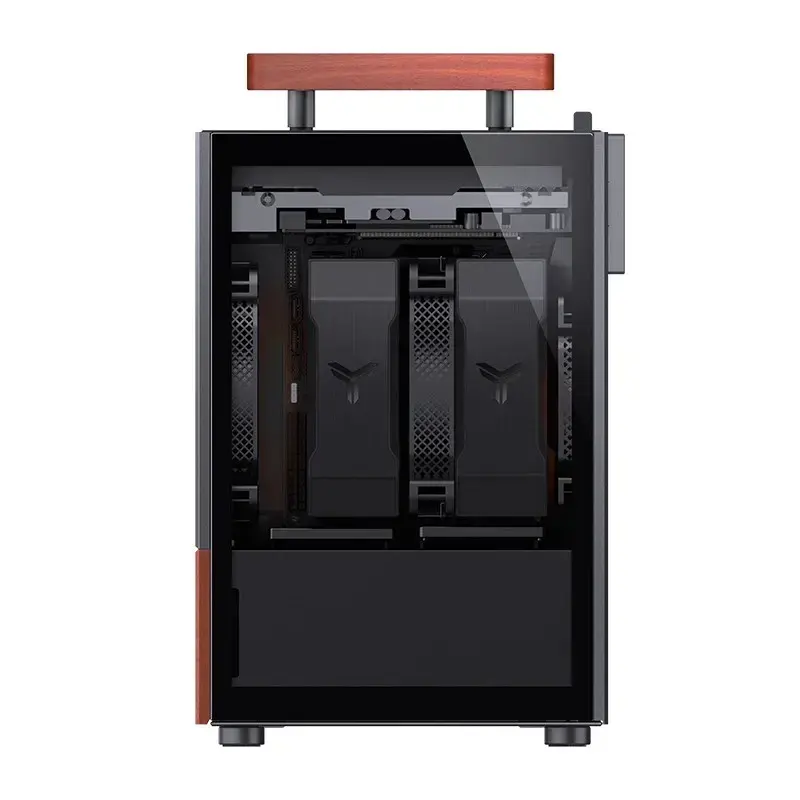 PC-Gehäuse Jonsbo T6, Mini-Tower, Mini-ITX, Schwarz