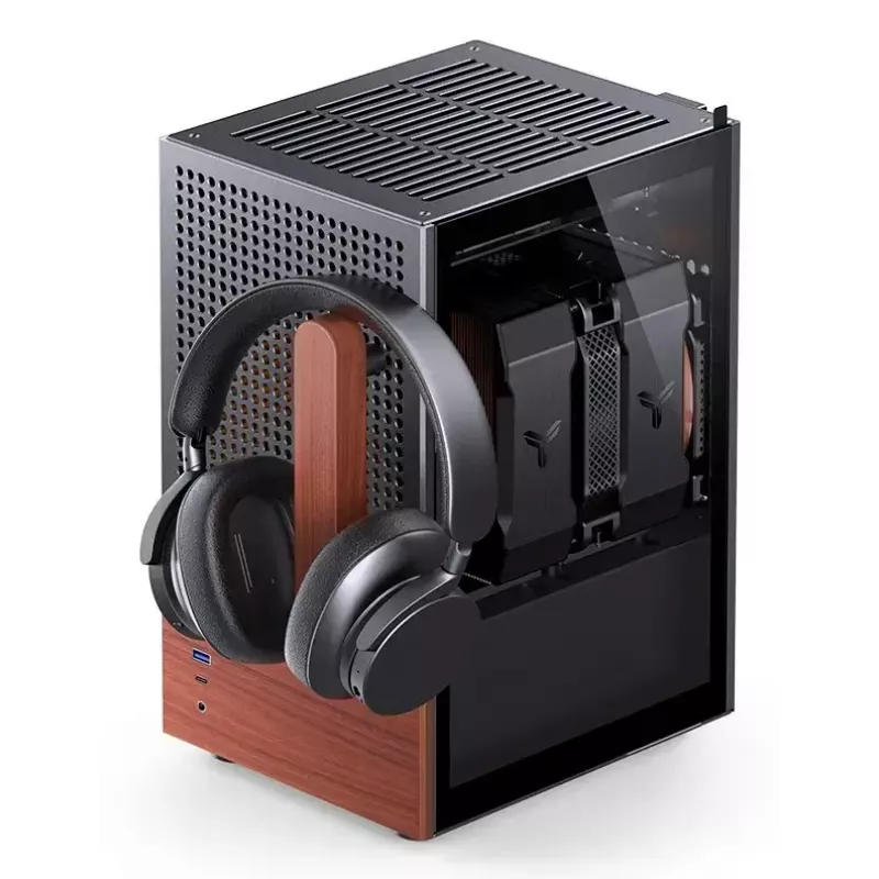 PC-Gehäuse Jonsbo T6, Mini-Tower, Mini-ITX, Schwarz