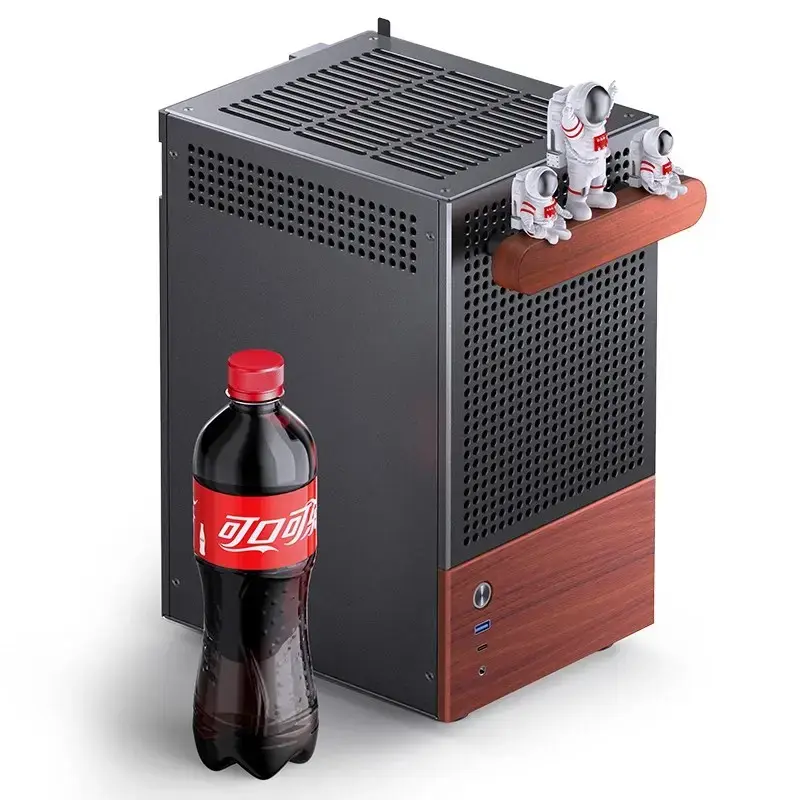 PC-Gehäuse Jonsbo T6, Mini-Tower, Mini-ITX, Schwarz