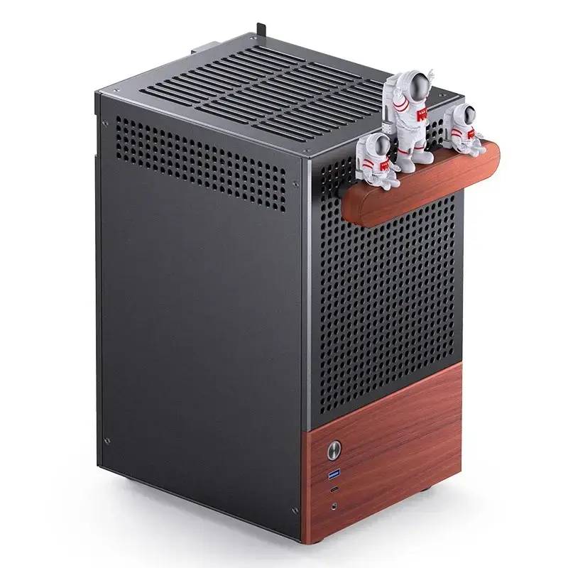 PC-Gehäuse Jonsbo T6, Mini-Tower, Mini-ITX, Schwarz