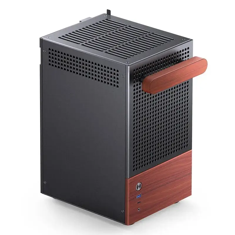 PC-Gehäuse Jonsbo T6, Mini-Tower, Mini-ITX, Schwarz