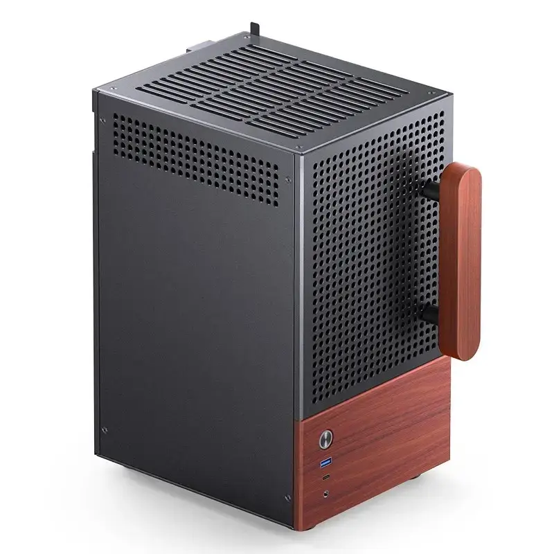 PC-Gehäuse Jonsbo T6, Mini-Tower, Mini-ITX, Schwarz