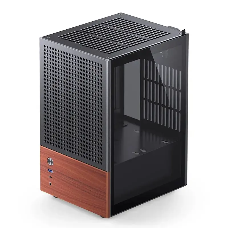 PC-Gehäuse Jonsbo T6, Mini-Tower, Mini-ITX, Schwarz