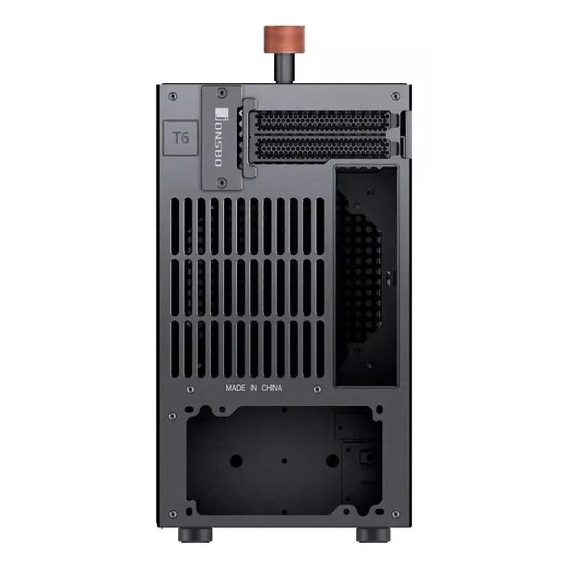 PC-Gehäuse Jonsbo T6, Mini-Tower, Mini-ITX, Schwarz