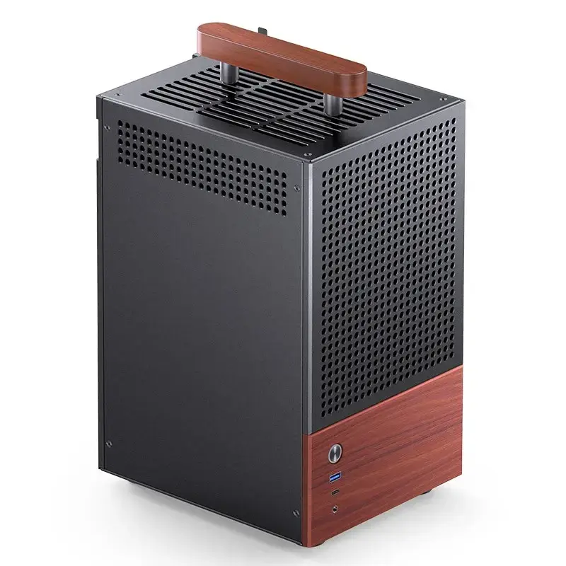 PC-Gehäuse Jonsbo T6, Mini-Tower, Mini-ITX, Schwarz