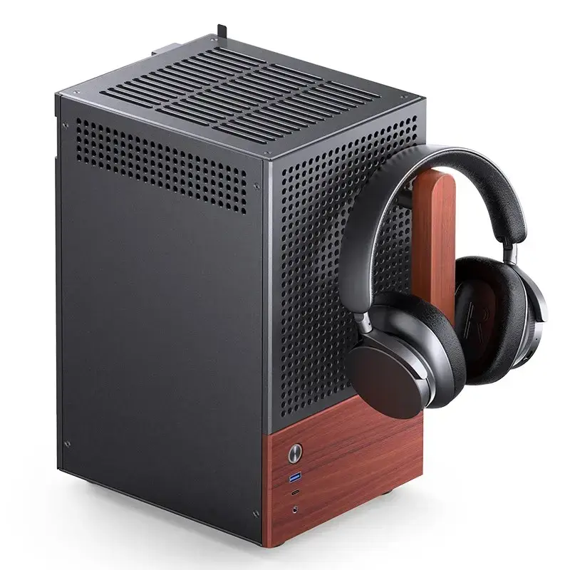 PC-Gehäuse Jonsbo T6, Mini-Tower, Mini-ITX, Schwarz
