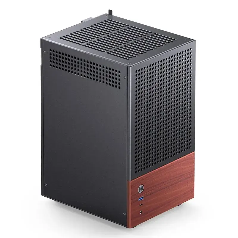 PC-Gehäuse Jonsbo T6, Mini-Tower, Mini-ITX, Schwarz