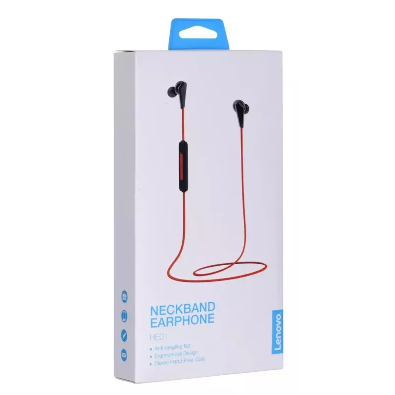 Kabellose Bluetooth-Ohrhörer Lenovo HE01 ROT