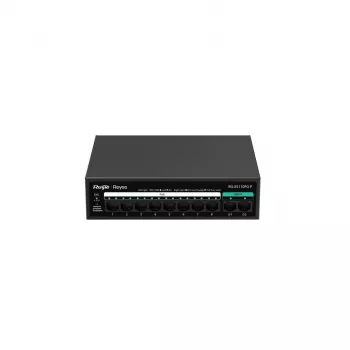 RUIJIE unmanaged PoE Switch RG-ES110FG-P — 10-Port Gigabit (10/100/1000) mit 1 SFP, 120W, 20 Gbps Switching