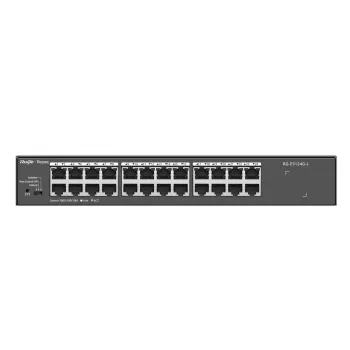 Unmanaged L2 Netzwerk-Switch RUIJIE RG-ES124G-L — 24x Gigabit (10/100/1000), 48 Gbit/s, 8000 MAC, Rackmontage