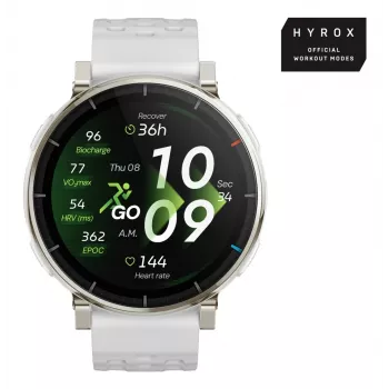 Smartwatch Amazfit Active 3 — 3,35 cm (1,32 Zoll) AMOLED, 466×466, Touchscreen, GPS, 365 mAh, Silikon-Armband