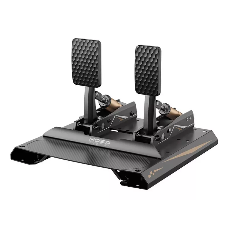 Moza Racing CRP2 Pedale (Gas+Bremse), Pedal, Schwarz, Kohlefaser, Stahl, 15 - 23°