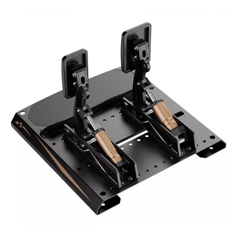 Moza Racing CRP2 Pedale (Gas+Bremse), Pedal, Schwarz, Kohlefaser, Stahl, 15 - 23°