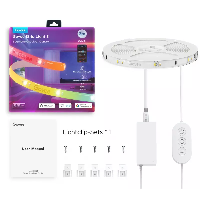 Govee H612FCD1 RGB LED-Streifen, 3 Meter