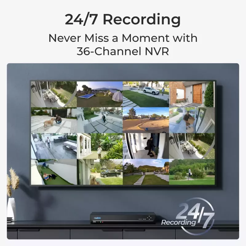 Überwachungskamera Reolink NVS36 36-Kanal PoE NVR 16MP