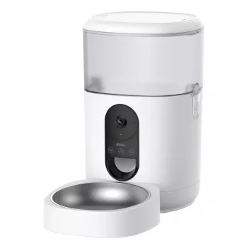 Automatischer Futterspender IMOU PF1 — 4 L Edelstahltrichter, Wi‑Fi 4, Batterie/Gleichstrom, 1 Schüssel
