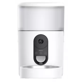 Automatischer Futterspender IMOU PF1 — 4 L Edelstahltrichter, Wi‑Fi 4, Batterie/Gleichstrom, 1 Schüssel