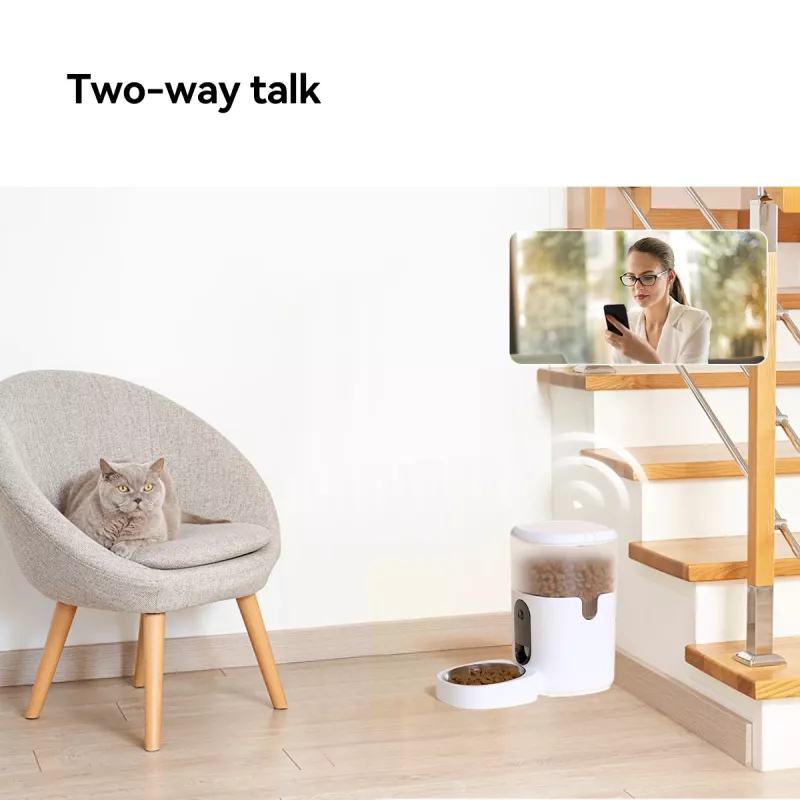 Automatischer Futterspender IMOU PF1 — 4 L Edelstahltrichter, Wi‑Fi 4, Batterie/Gleichstrom, 1 Schüssel