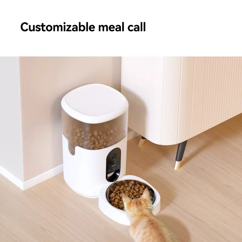 Automatischer Futterspender IMOU PF1 — 4 L Edelstahltrichter, Wi‑Fi 4, Batterie/Gleichstrom, 1 Schüssel
