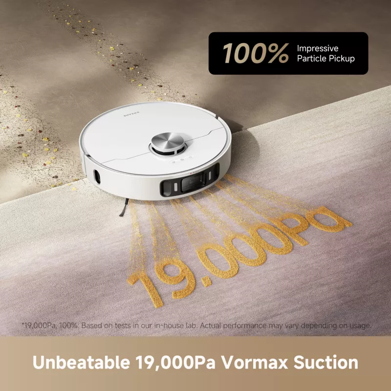 Dreame L40 Ultra AE White, Combi, White, Round, Dust bag, 3 wheel(s), 0.3 L
