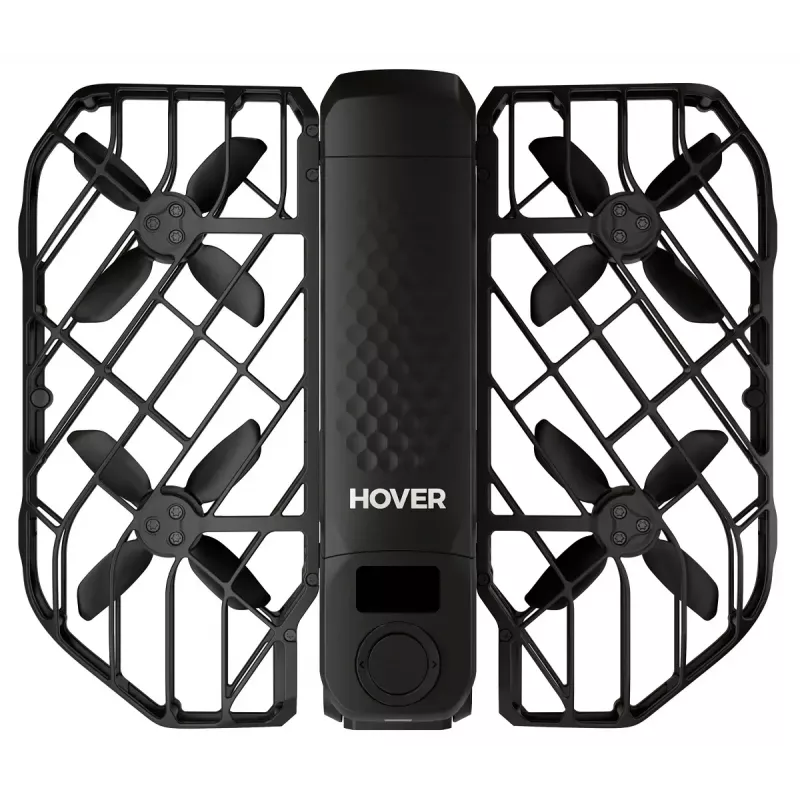 Mini-Drohne HOVERAir X1 Pro — 4 Rotoren, 12 MP Kamera, 4K Video, 1000 m Reichweite, 1920 mAh Akku, 32 GB intern, Schwarz