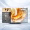 Smart TV Dreame Aura S100 55 Zoll, QLED+ (Mini LED), 4K UHD, Google TV, 144 Hz, KI-Prozessor, integrierte Soundbar, schwarz