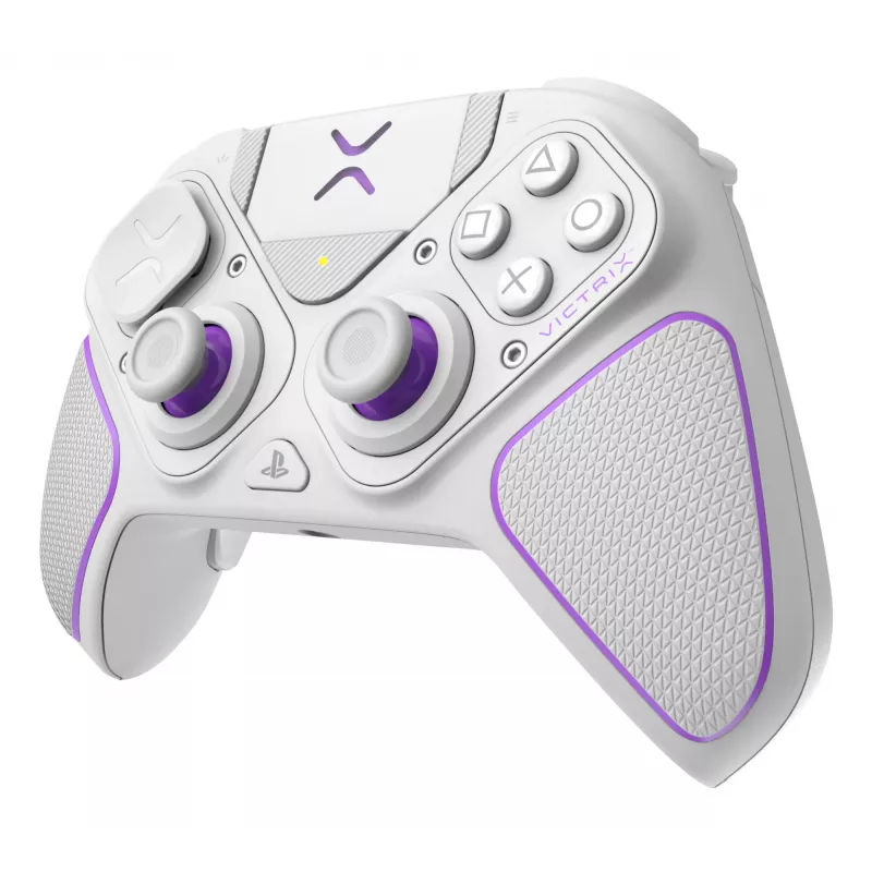 Gamepad VICTRIX 052-002-WH kabelgebunden & kabellos RF/USB, USB-C, 2000mAh, PC/PS4/PS5, Violett/Weiß