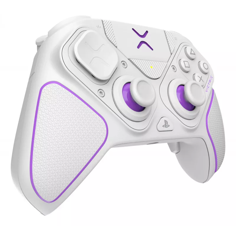 Gamepad VICTRIX 052-002-WH kabelgebunden & kabellos RF/USB, USB-C, 2000mAh, PC/PS4/PS5, Violett/Weiß