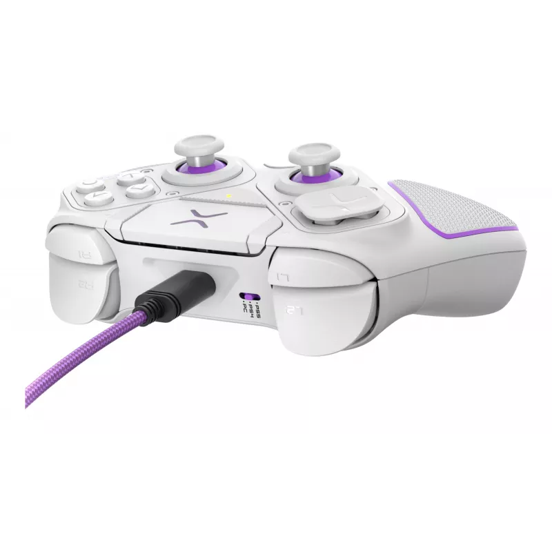 Gamepad VICTRIX 052-002-WH kabelgebunden & kabellos RF/USB, USB-C, 2000mAh, PC/PS4/PS5, Violett/Weiß