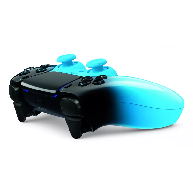 Gamepad Sony DualSense für PlayStation 5, Bluetooth/USB, Schwarz/Blau, USB-C, batteriebetrieben