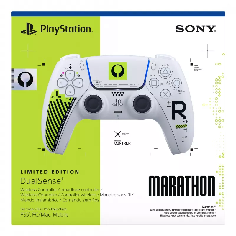 Gamepad Sony DualSense für PlayStation 5 — Bluetooth/USB, Weiß & Grün, Analog/Digital, USB‑C
