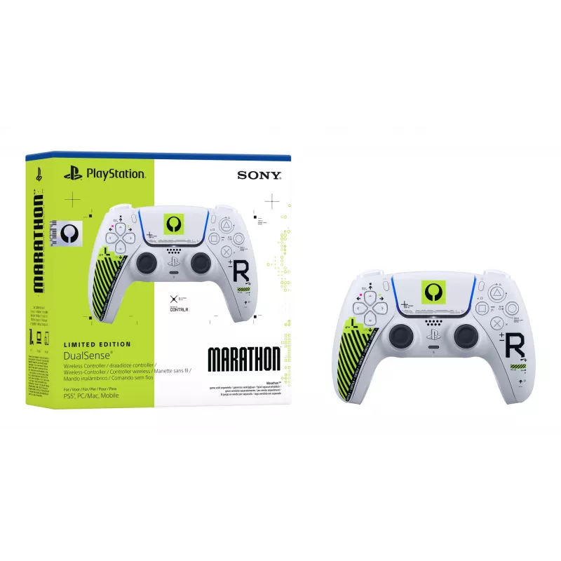 Gamepad Sony DualSense für PlayStation 5 — Bluetooth/USB, Weiß & Grün, Analog/Digital, USB‑C