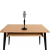 Desktop-Mikrofonständer Shure SH-DESKTOP1, runde Metallbasis, 3/8-Zoll-Gewinde, Höhe 26,7–40,6 cm, schwarz
