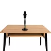 Desktop-Mikrofonständer Shure SH-DESKTOP1, runde Metallbasis, 3/8-Zoll-Gewinde, Höhe 26,7–40,6 cm, schwarz