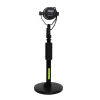 Desktop-Mikrofonständer Shure SH-DESKTOP1, runde Metallbasis, 3/8-Zoll-Gewinde, Höhe 26,7–40,6 cm, schwarz