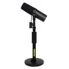 Desktop-Mikrofonständer Shure SH-DESKTOP1, runde Metallbasis, 3/8-Zoll-Gewinde, Höhe 26,7–40,6 cm, schwarz